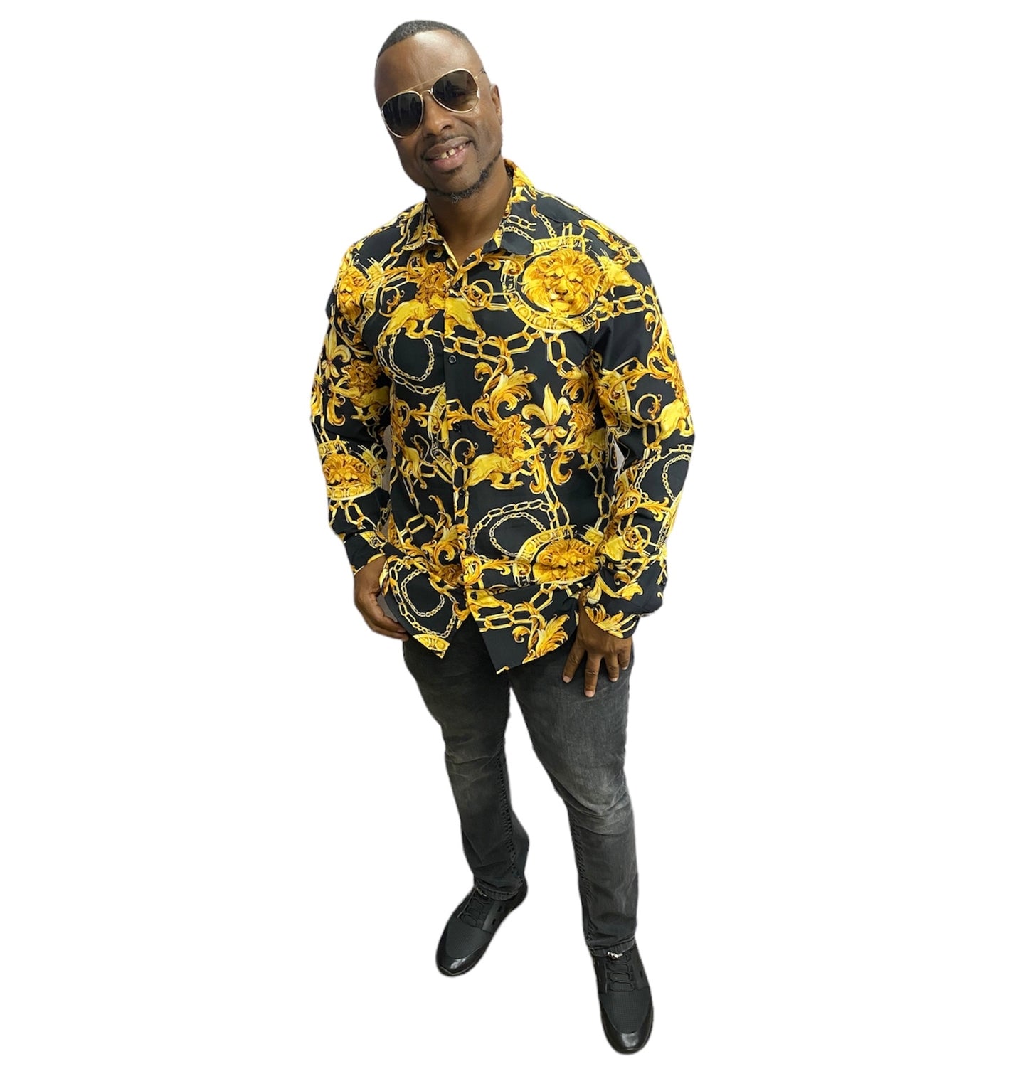 Men’s long sleeve button up
