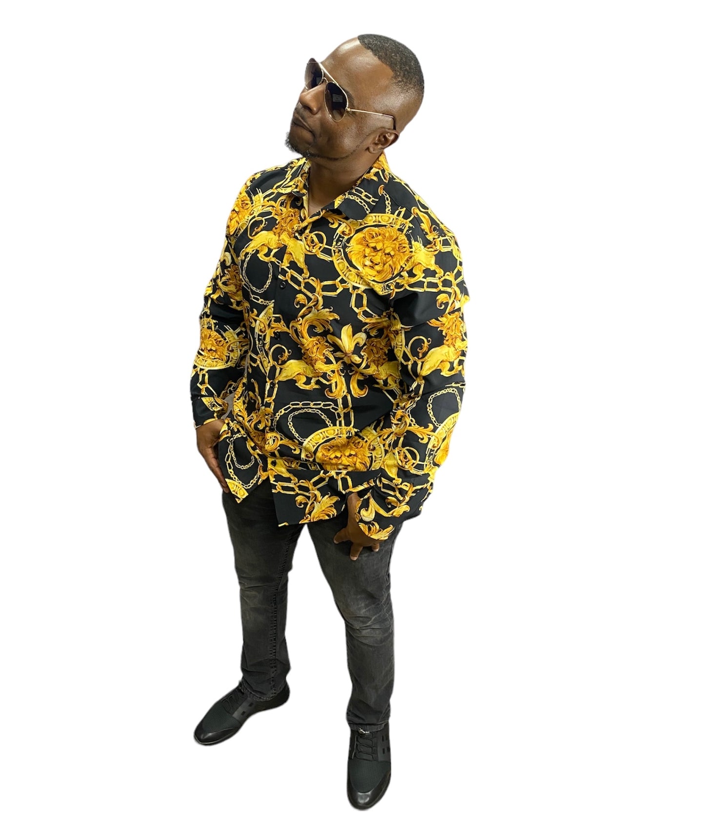 Men’s long sleeve button up