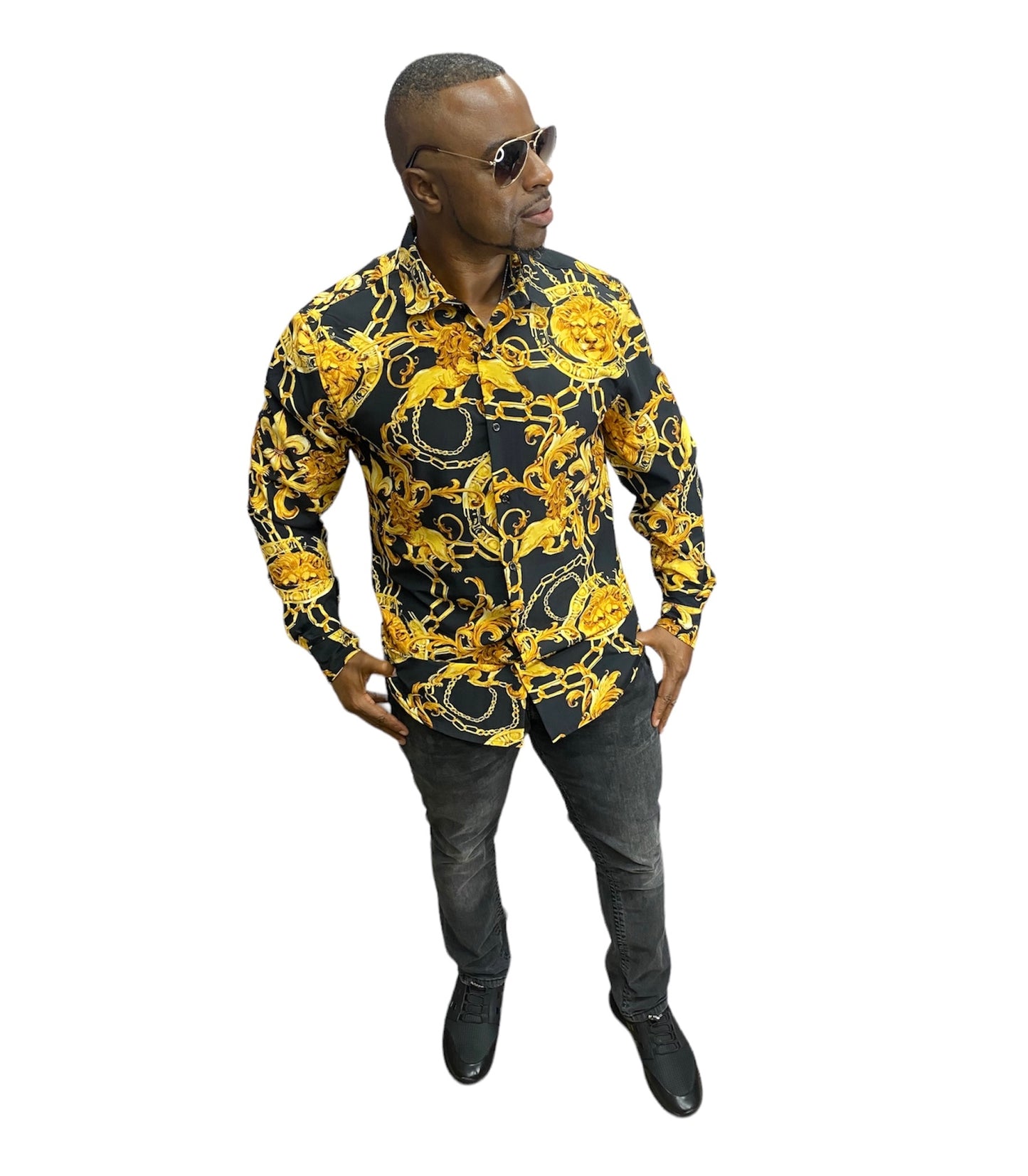 Men’s long sleeve button up