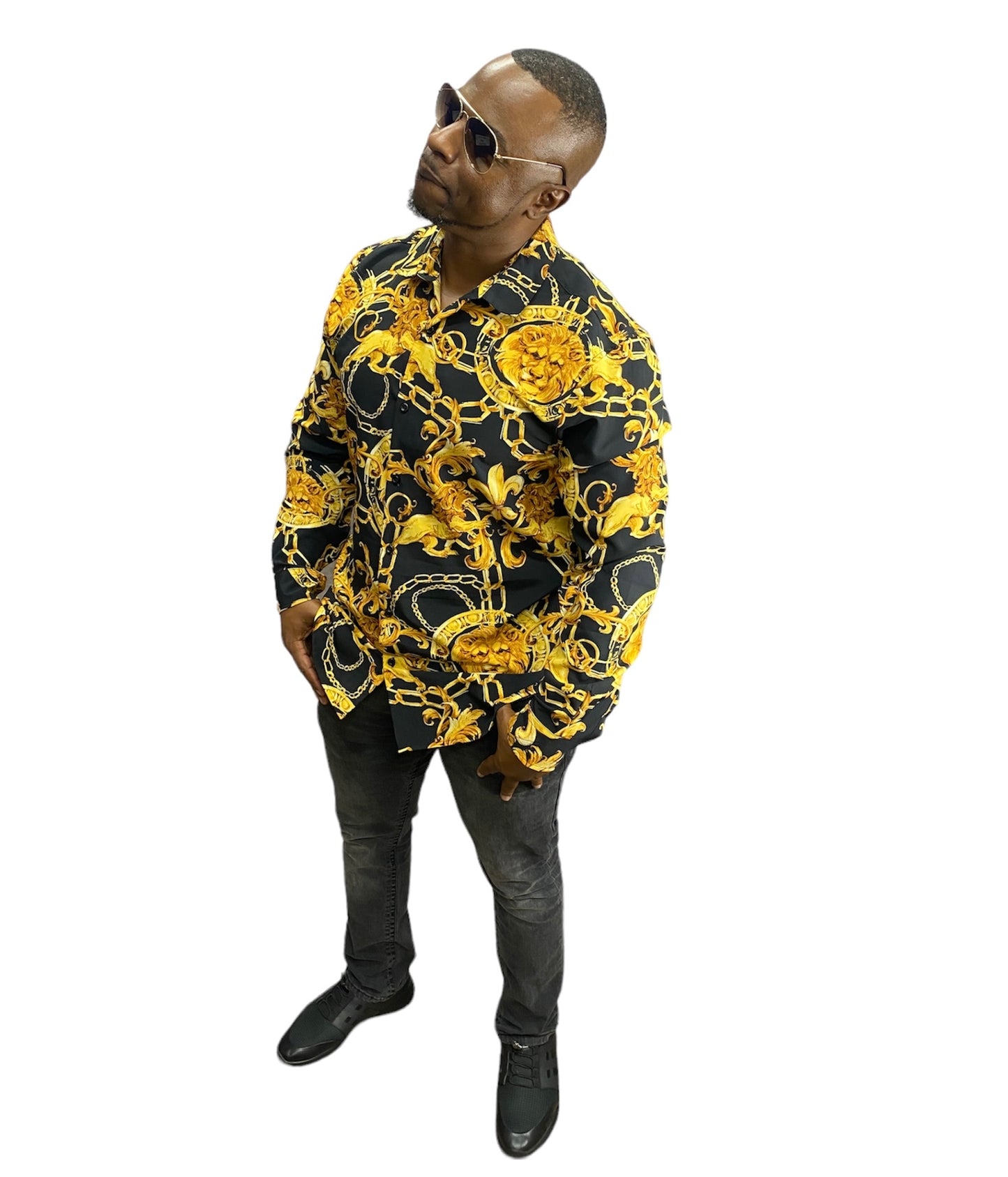 Men’s long sleeve button up
