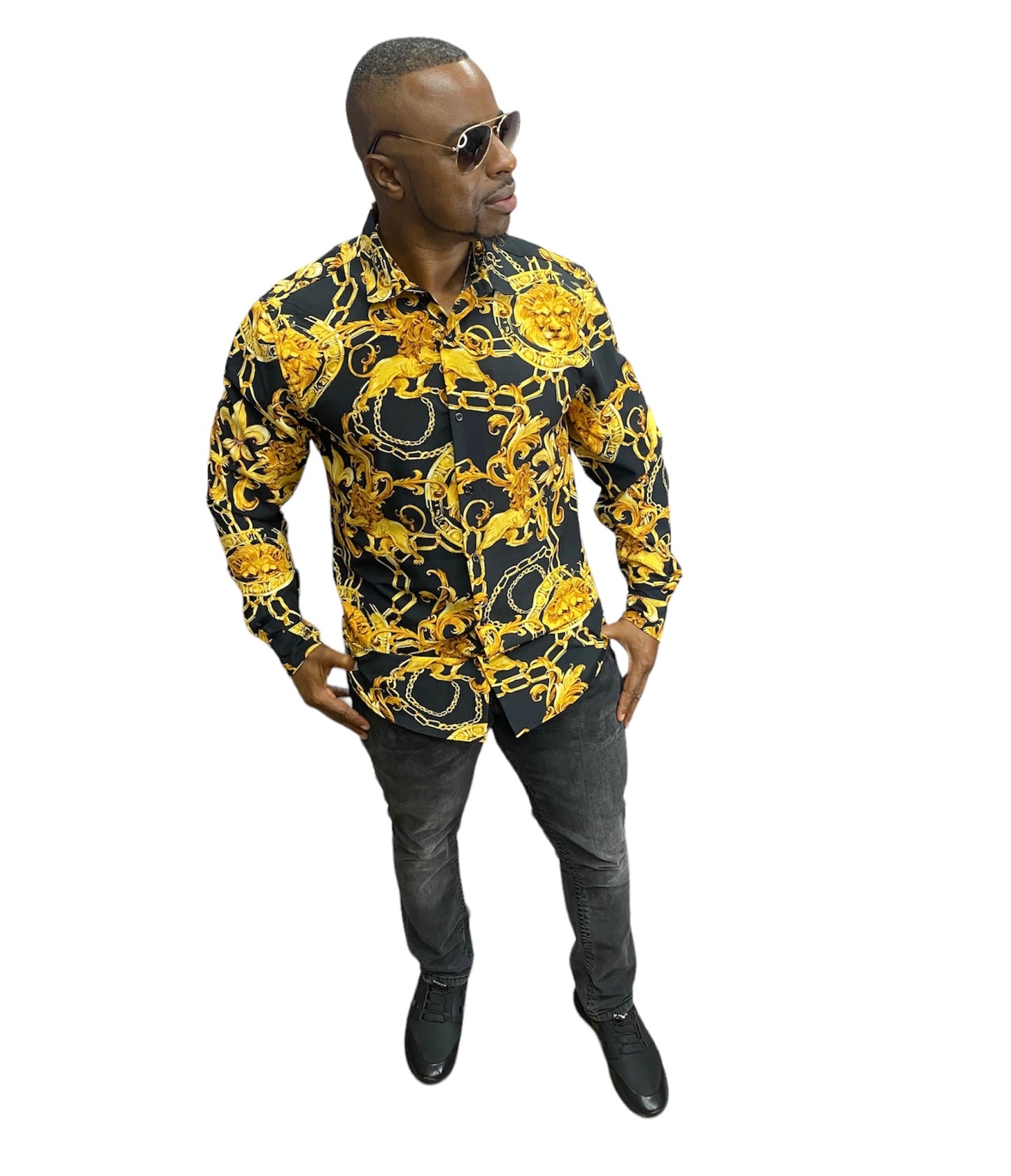 Men’s long sleeve button up