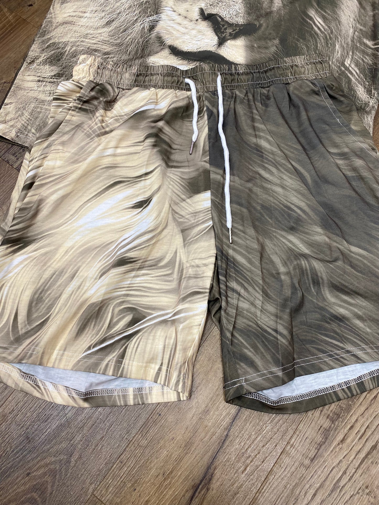 Men’s 2pcs drawstring shorts