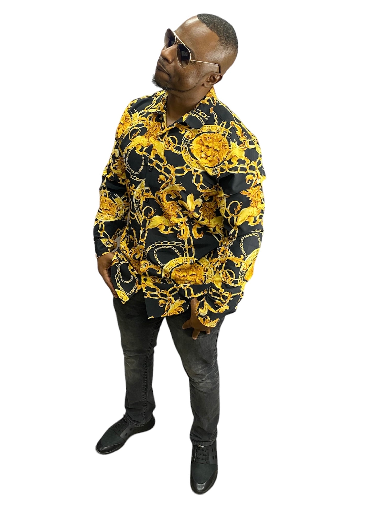 Men’s long sleeve button up