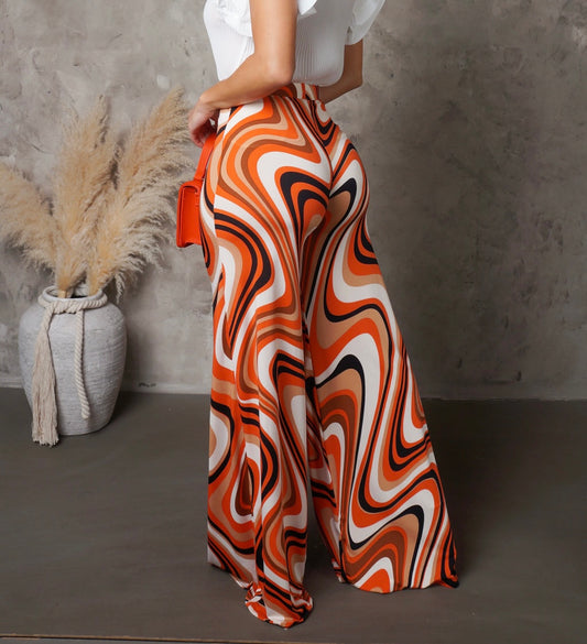 Spaced out high waist pants