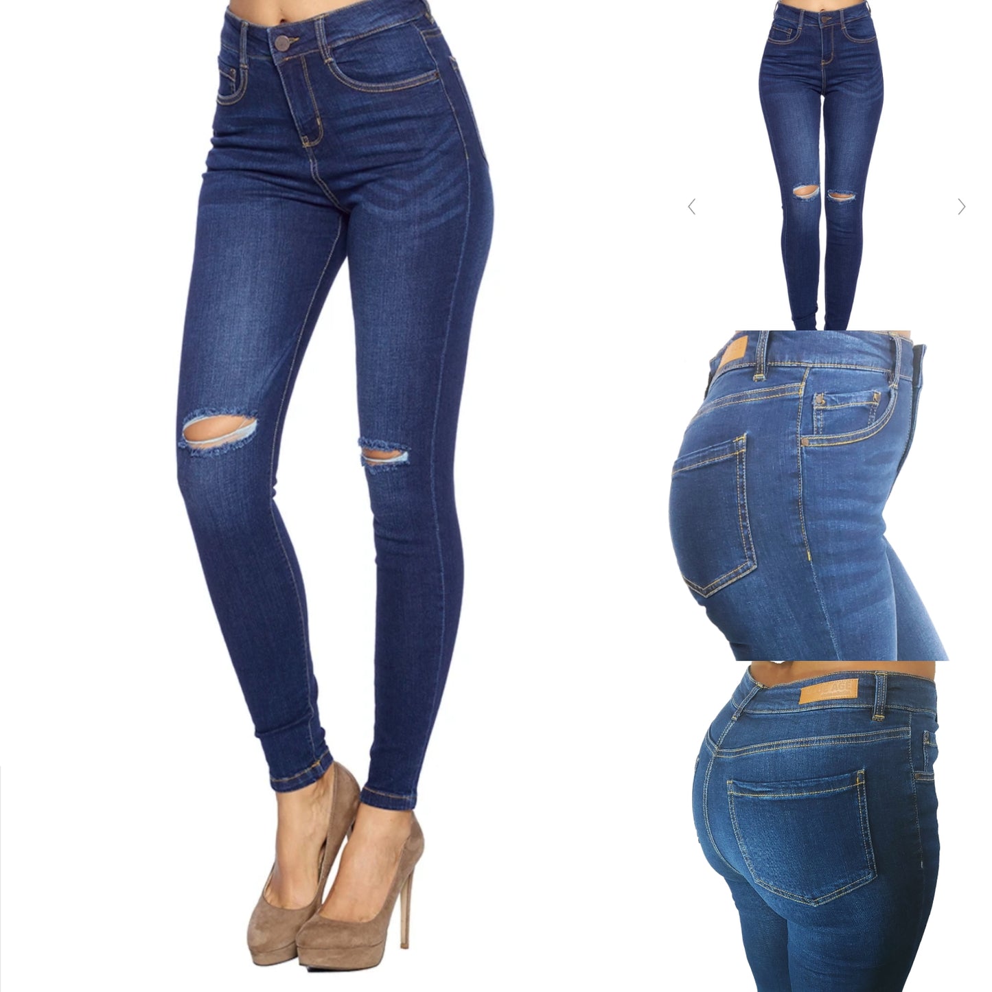 Blue Ripped Jeans