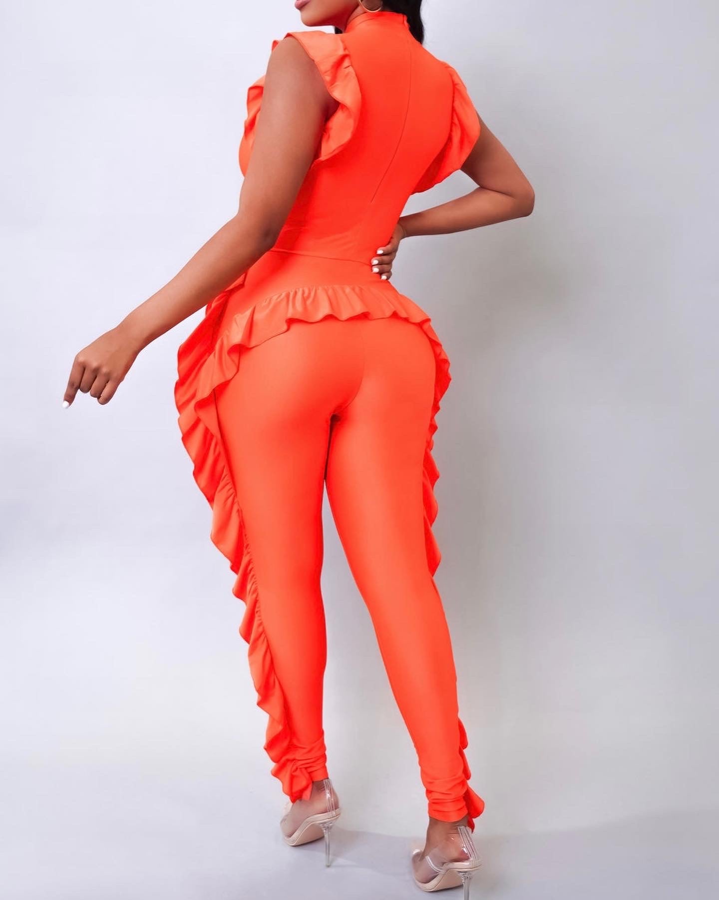 Cario Orange Jumpsuit