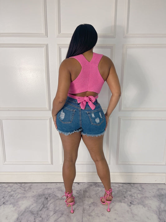 Destroyed Jean shorts