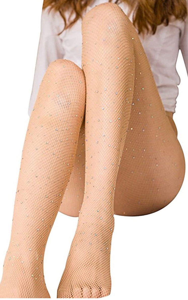 Diamond stones fishnet stockings