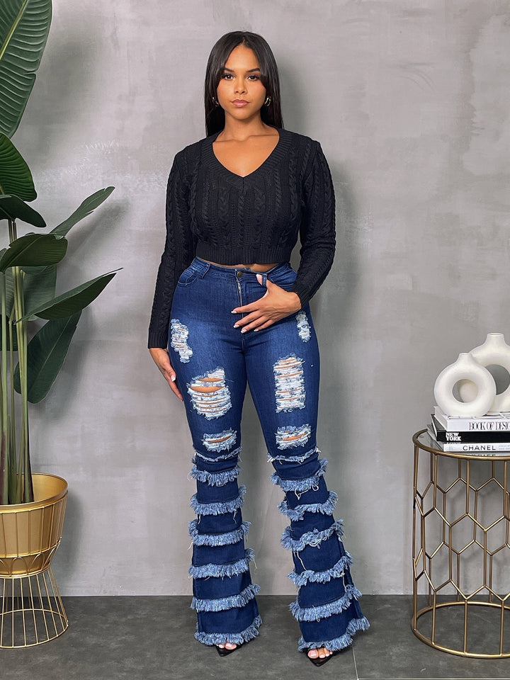 Layered flare Jean’s