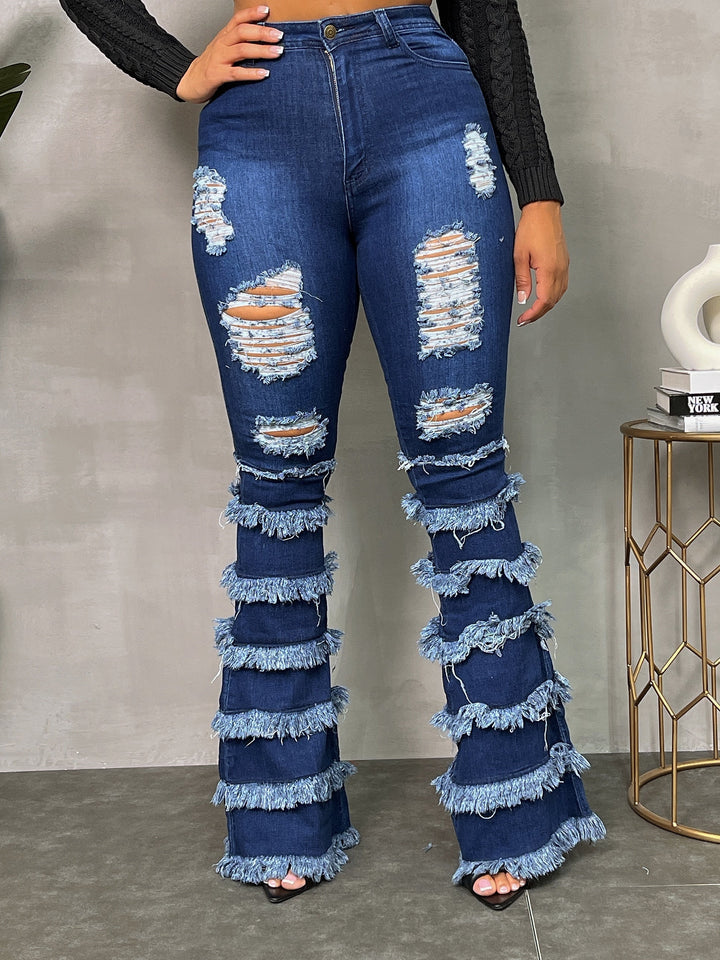 Layered flare Jean’s