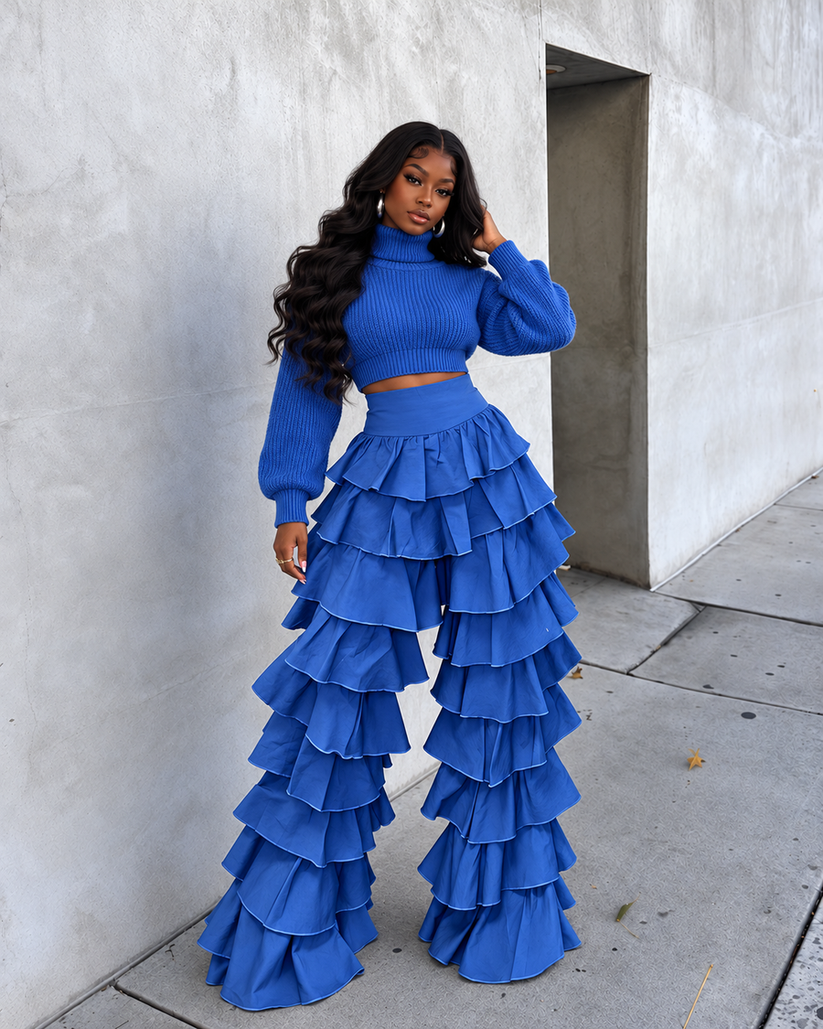 Super Tiered Denim Pants