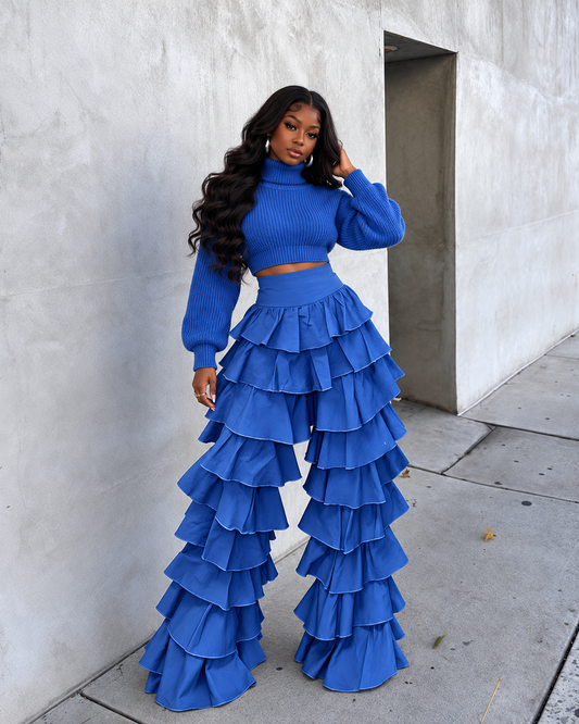 Super Tiered Denim Pants