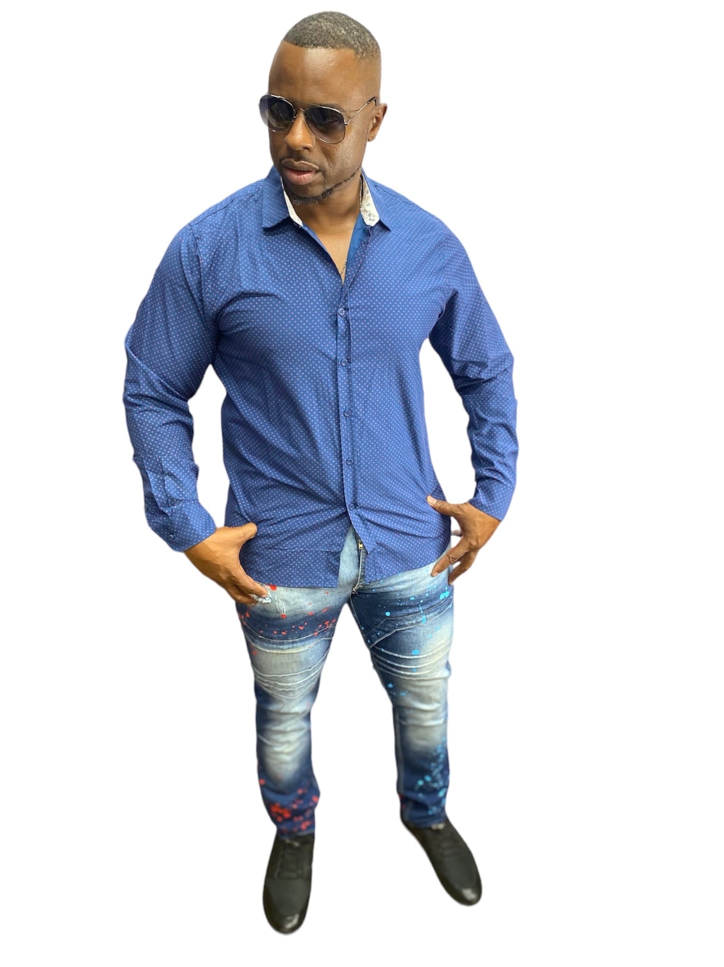 Men’s long sleeve button up