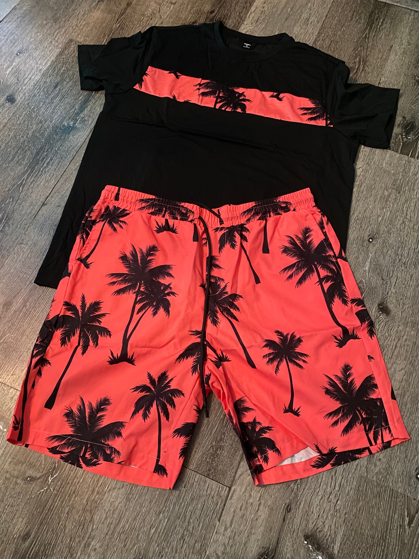 Men’s 2pcs drawstring shorts