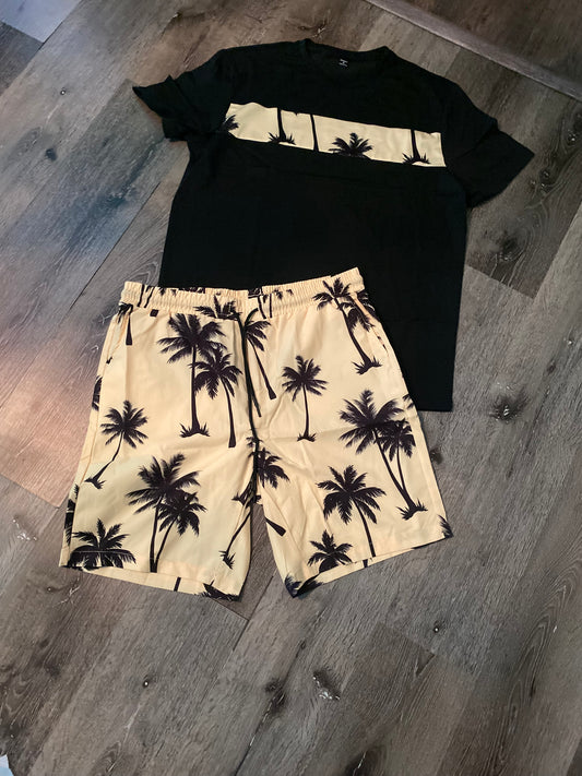 Men’s 2pcs drawstring shorts