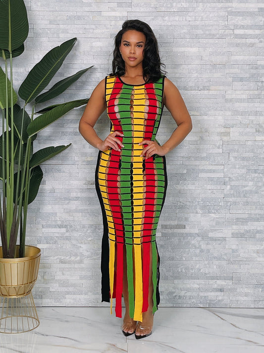 Jamaican me happy cover up knit dress
