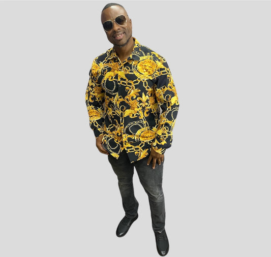 Men’s long sleeve button up