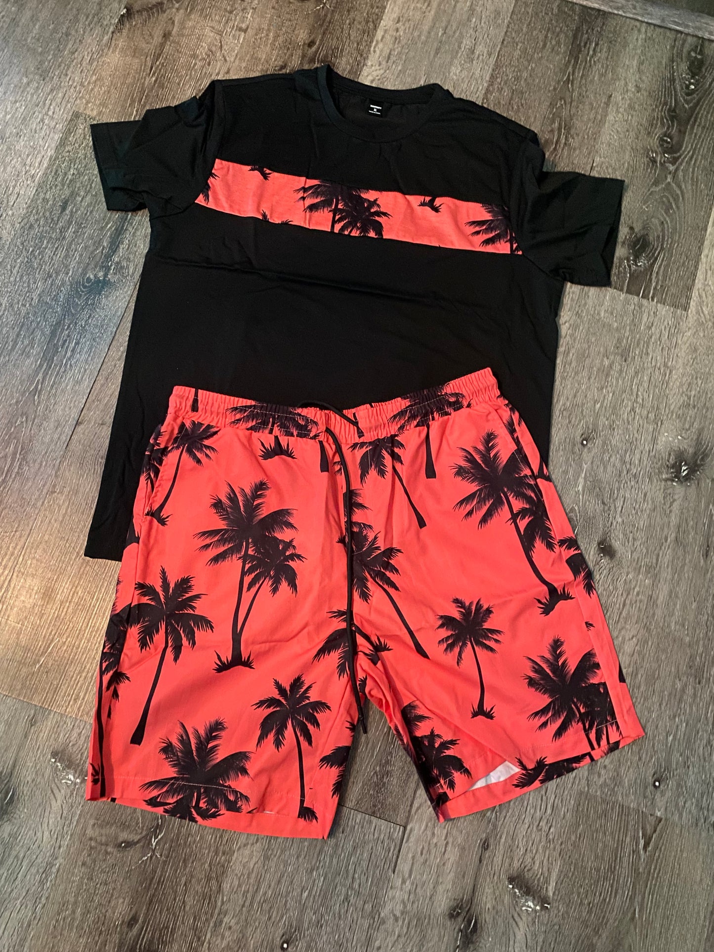 Men’s 2pcs drawstring shorts