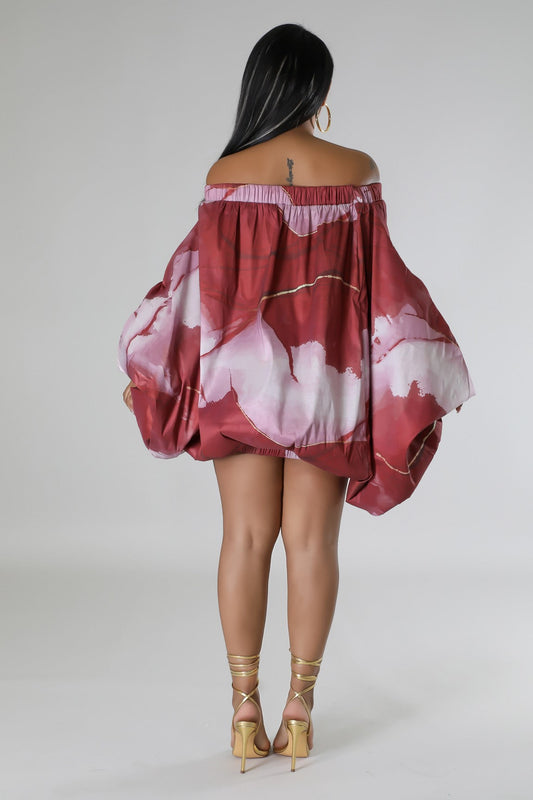 Wine Night Tunic Dress