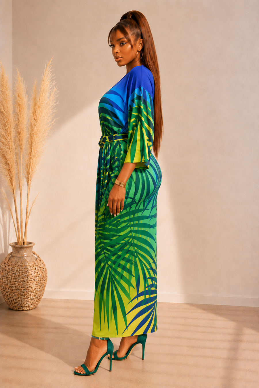 TROPICAL PRINTED KIMONO (ONE SIZE)