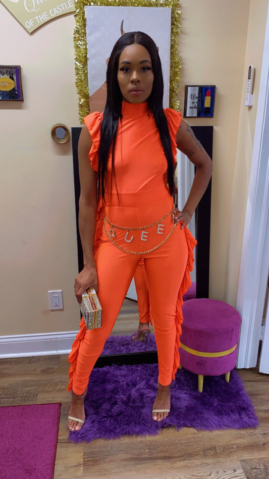 Cario Orange Jumpsuit