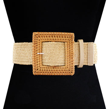 Electric wood belt beige