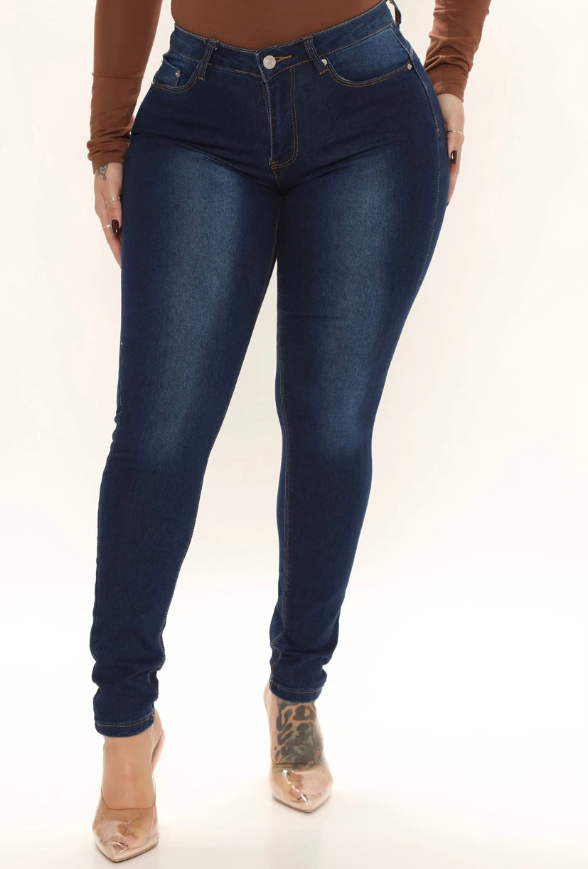 Skinny jeans dark blue