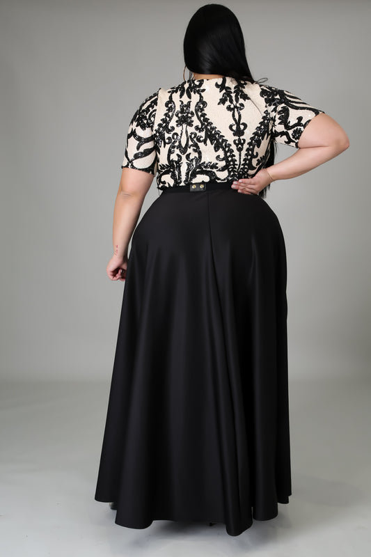 Casual Formal dress plus size( belt included )