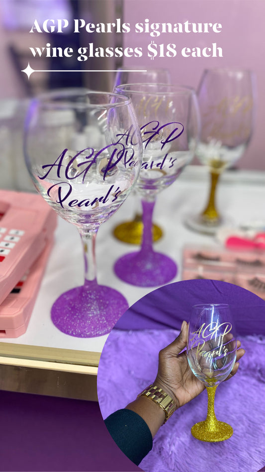 AGP PEARLS SIGNATURE WINE GLASSES