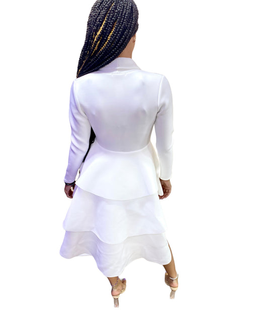 All White party dress