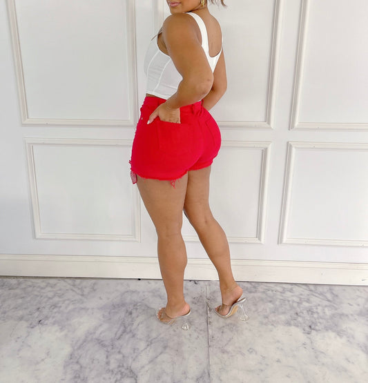 Rhinestone Detail shorts