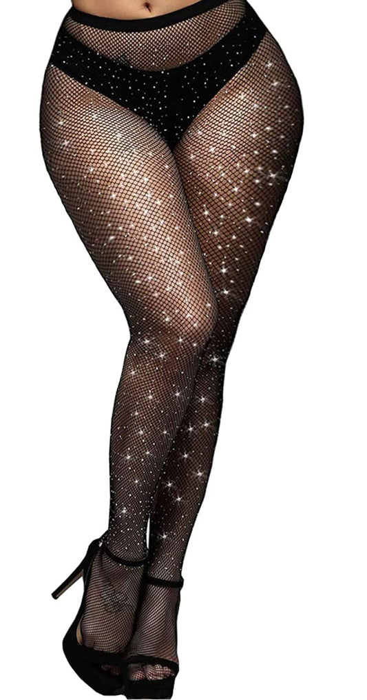 Diamond stones fishnet stockings